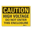 Caution: High Voltage Do Not Enter This Enclosure Signs