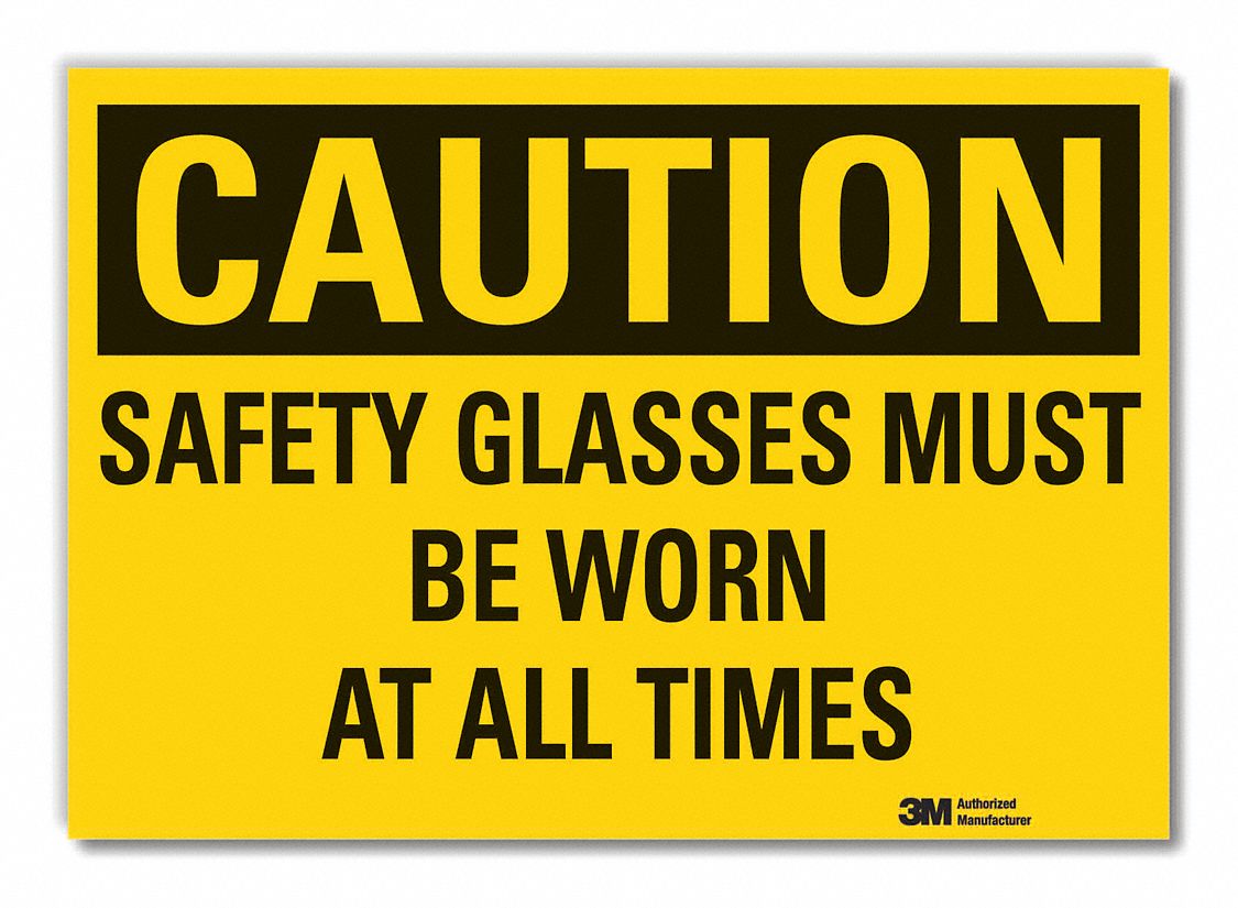  Eye  Caution Reflective Label: Reflective Sheeting, Adhesive Sign Mounting, Engineer Grade, Caution