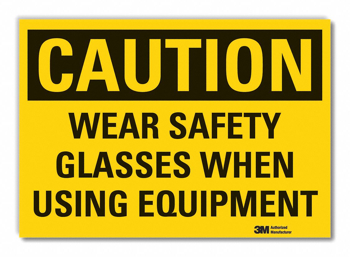 Eye  Caution Reflective Label: Reflective Sheeting, Adhesive Sign Mounting, Engineer Grade, Caution