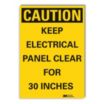 Caution: Keep Electrical Panel Clear For 30 Inches Signs