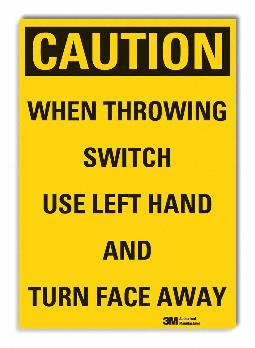  Machine & Operation Caution Reflective Label: Reflective Sheeting, Adhesive Sign Mounting