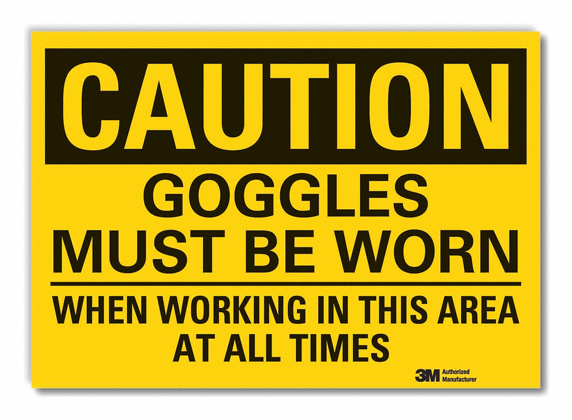  Eye  Caution Reflective Label: Reflective Sheeting, Adhesive Sign Mounting, Engineer Grade, Caution