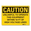 Overhead Electrical Wire Signs