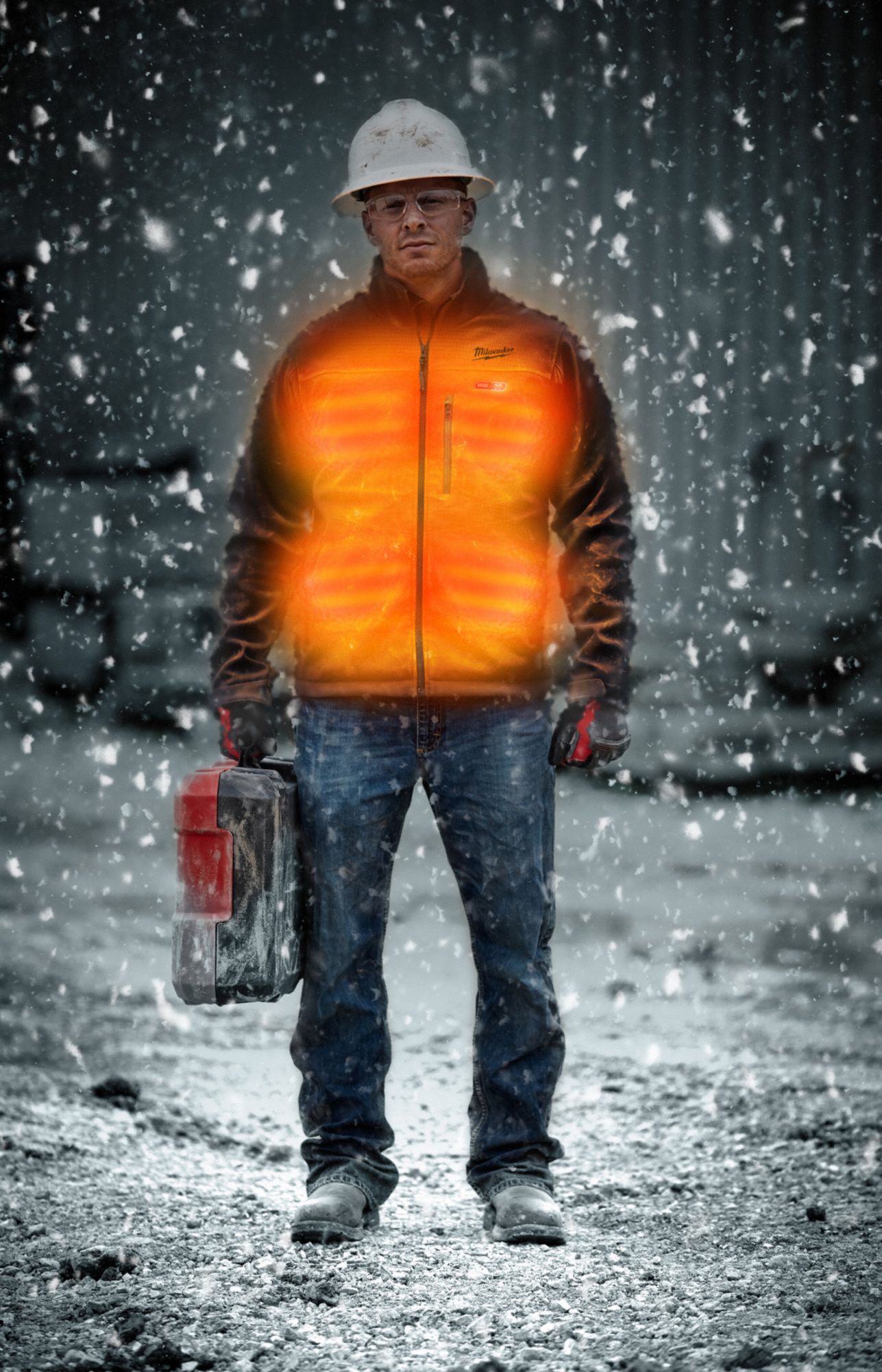 MILWAUKEE Men's Red Heated Jacket Kit, Size XL, Battery Included Yes