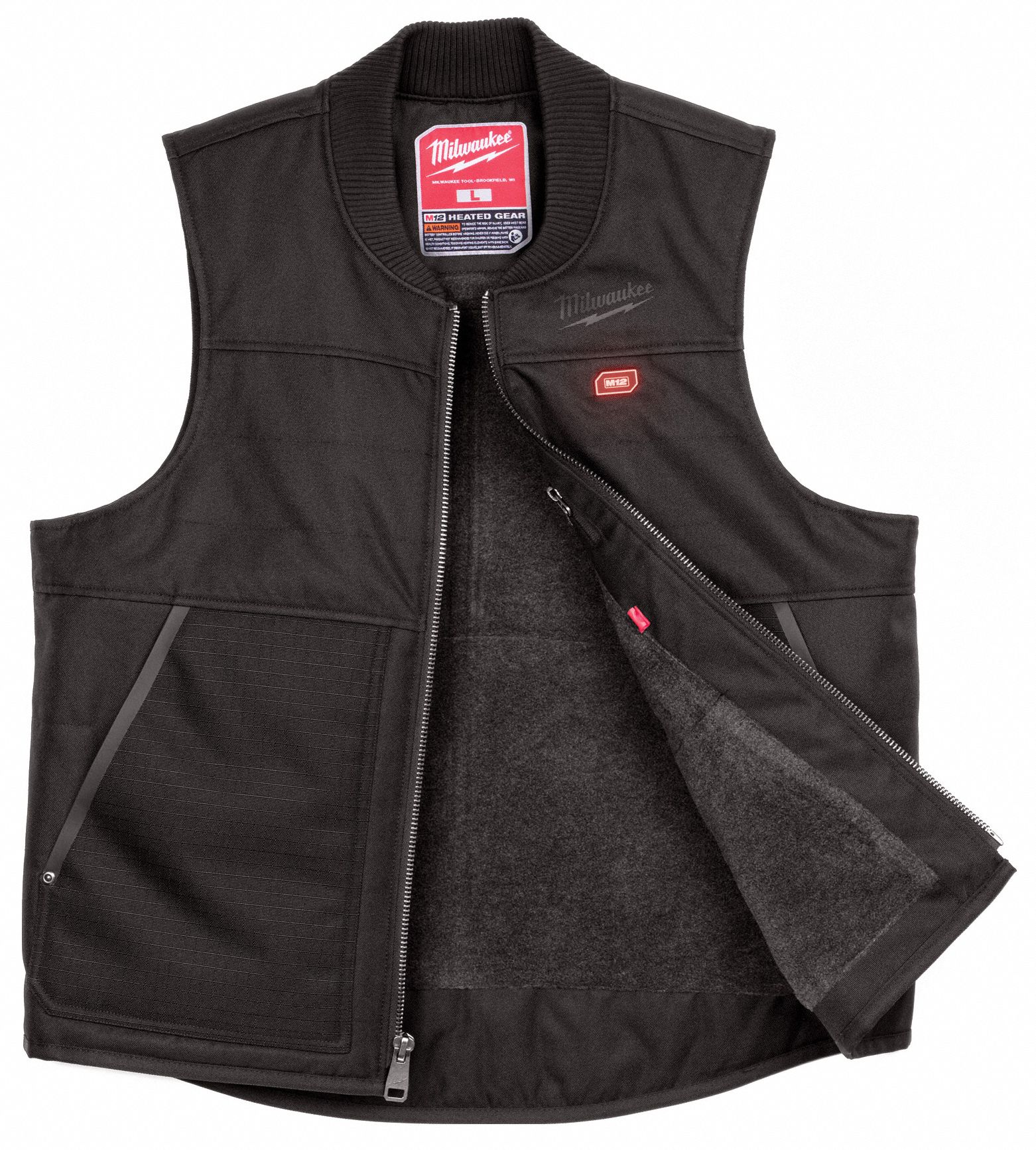 MILWAUKEE Men's Black Heated Vest Kit, Size XL, Battery Included Yes