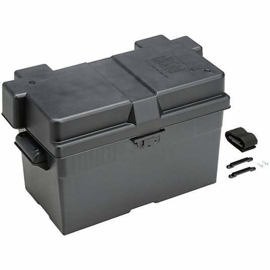 QuickCable 120173-360-001 Battery Box,Black,17-3/4 L x10-15/64 W
