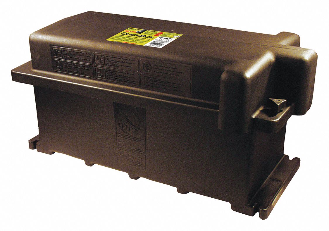 Battery Box, Black, 26-49/64" Lx14-1/64" W