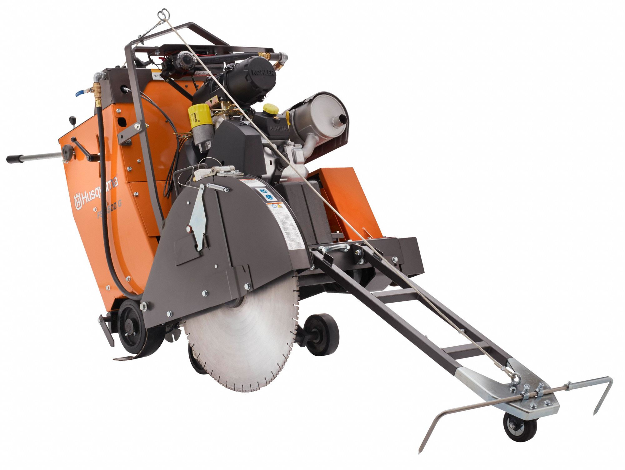 HUSQVARNA WalkBehind Concrete Saw 30 in Blade Dia., Wet, 12 3/8 in