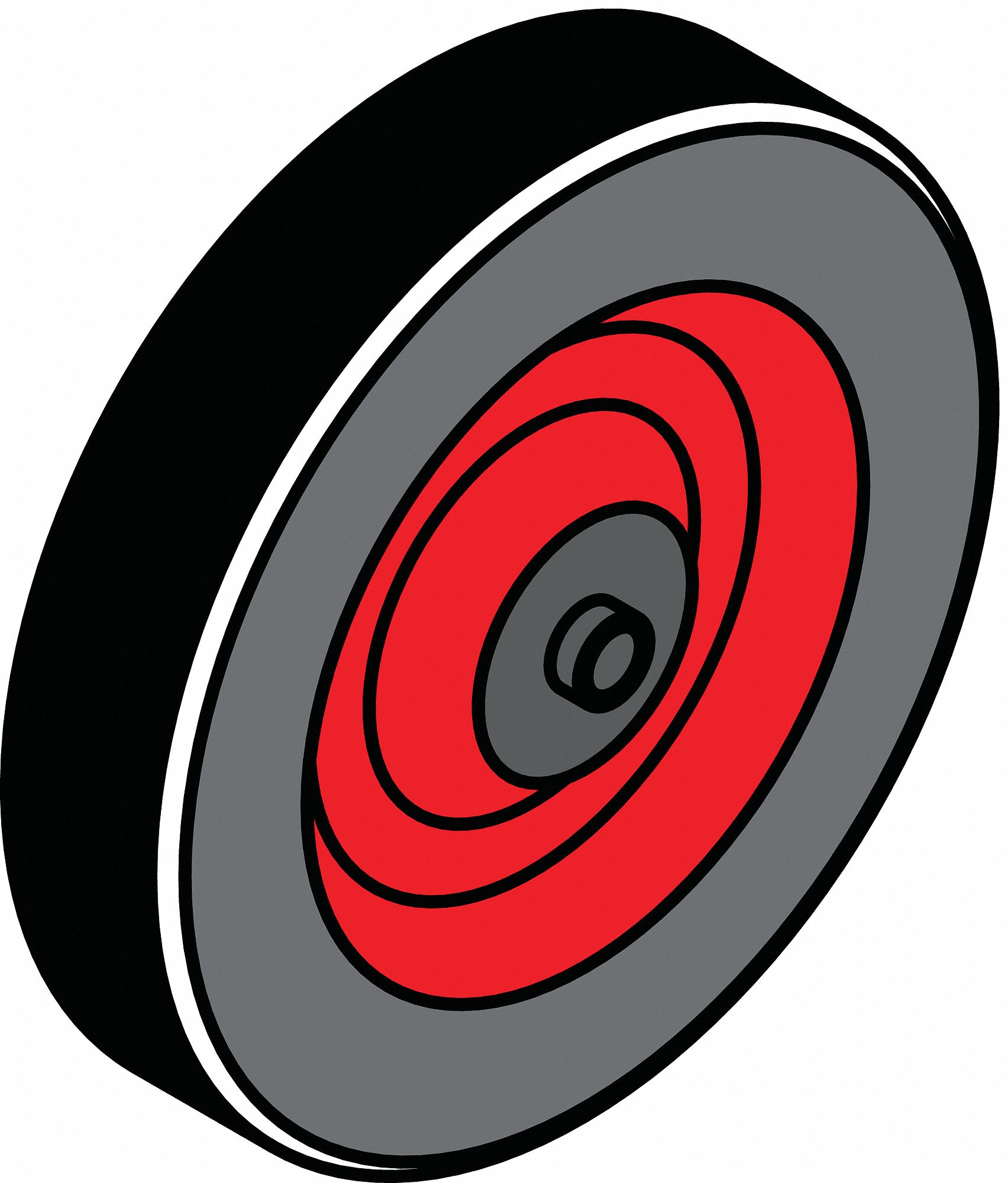 Barrier System Barrier Wheel Rubber Blk