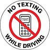 Circle No Texting While Driving Signs image