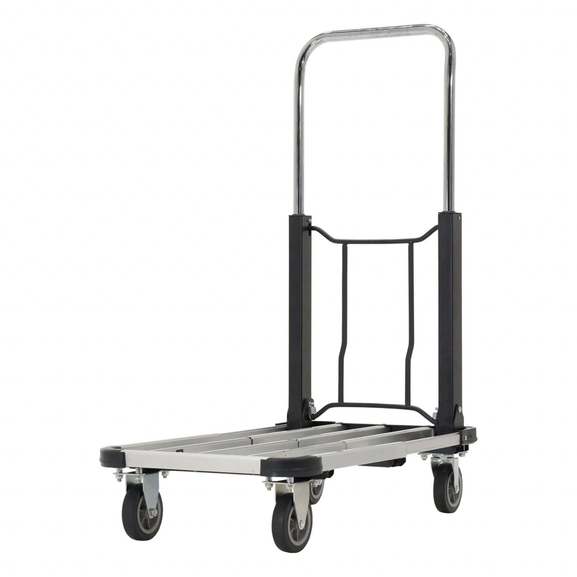 Aluminum-Deck Platform Truck: 300 lb Load Capacity, 16-1/2 in x 16 in x 6-1/2 in