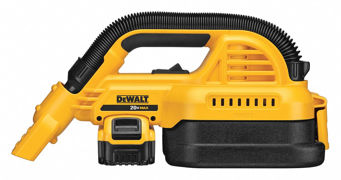 DEWALT Handheld Vacuum 39 cfm Vacuum Air Flow 4 lb Wt 84dBA Sound Level 1 2 gal Vacuum Capacity