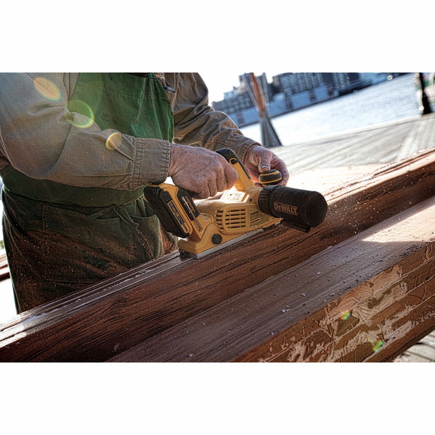 DEWALT Cordless Planer 20V MAX*, Bare Tool, 3 1/4 in Blade Wd, 1/16 in