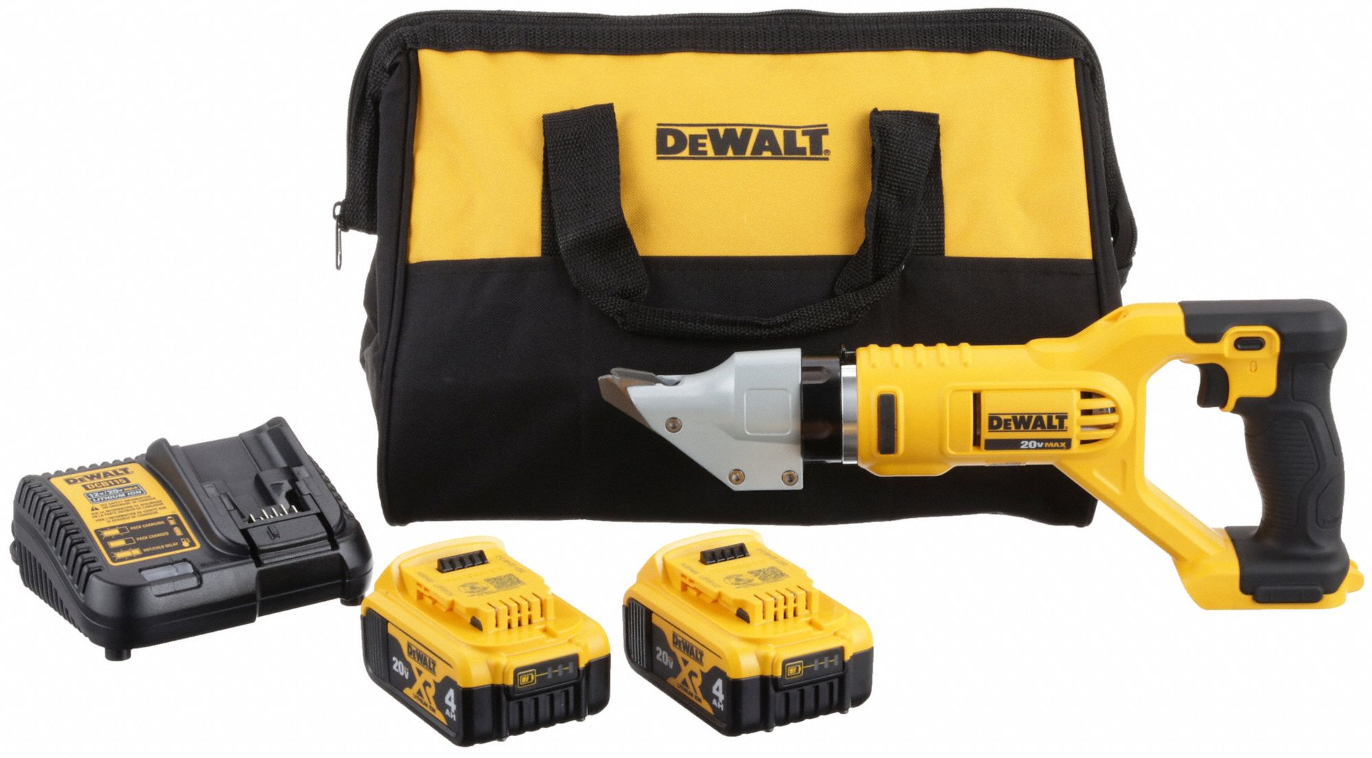 DEWALT, Mild Steel/Stainless Steel, 20V DC, Shear Kit - 49EM83