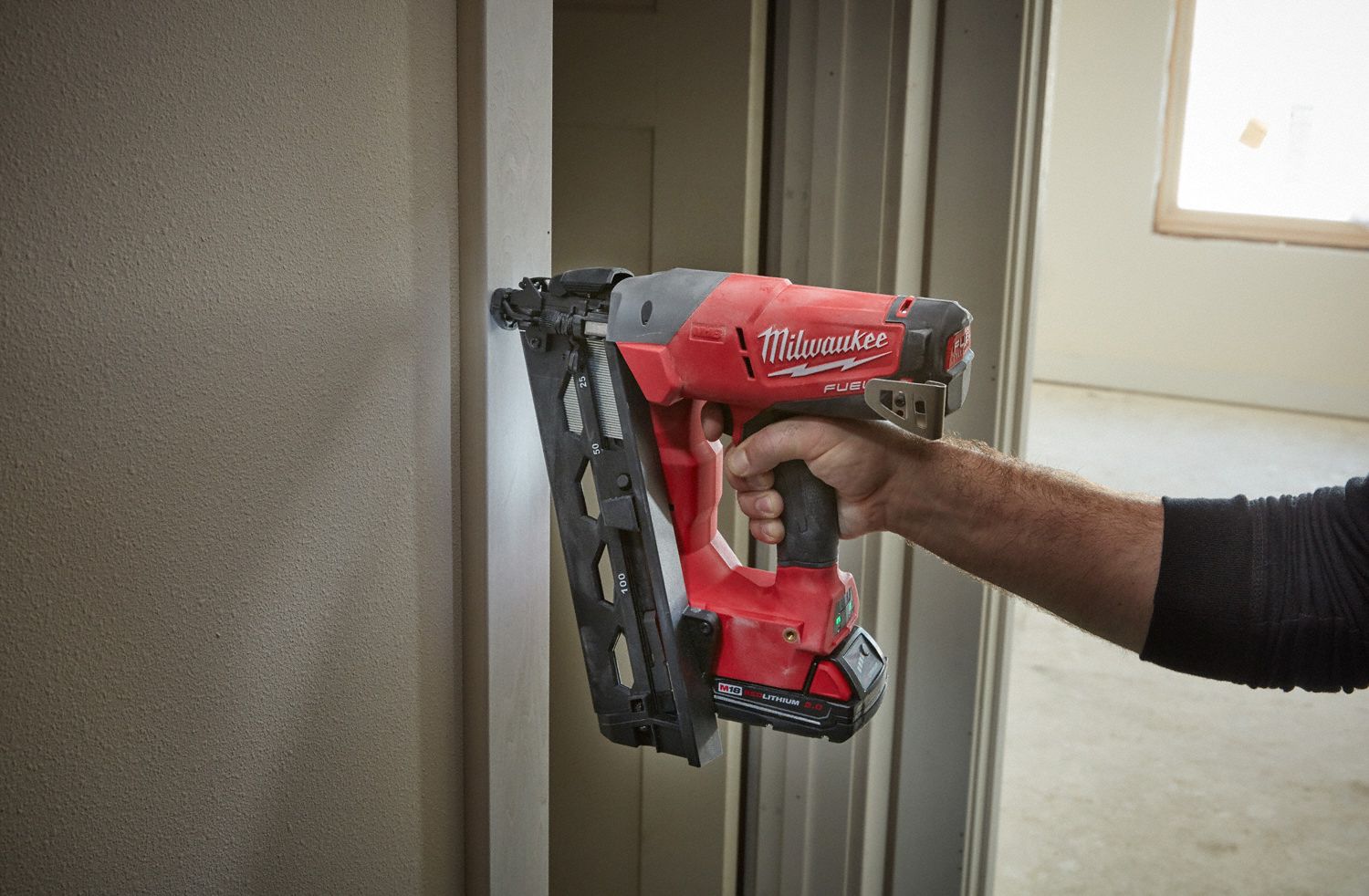 MILWAUKEE Cordless, Nail Gun, 18V DC 49EN22274221CT Grainger