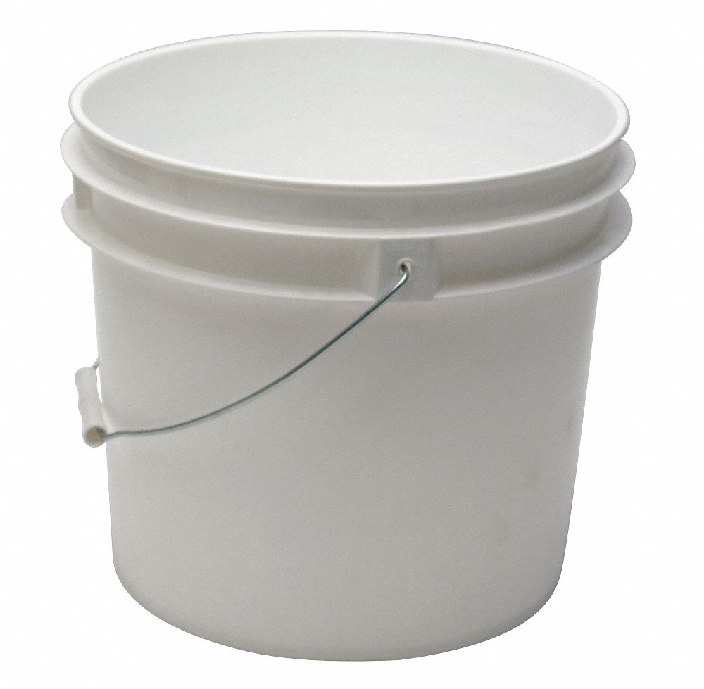 PAIL,3.5 GAL.,OPEN HEAD,WHITE