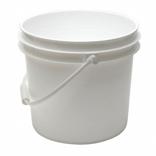 Bucket Lid Seat: Plastic, Black, For Use With 3-1/2 or 5 gal Buckets -  Grainger