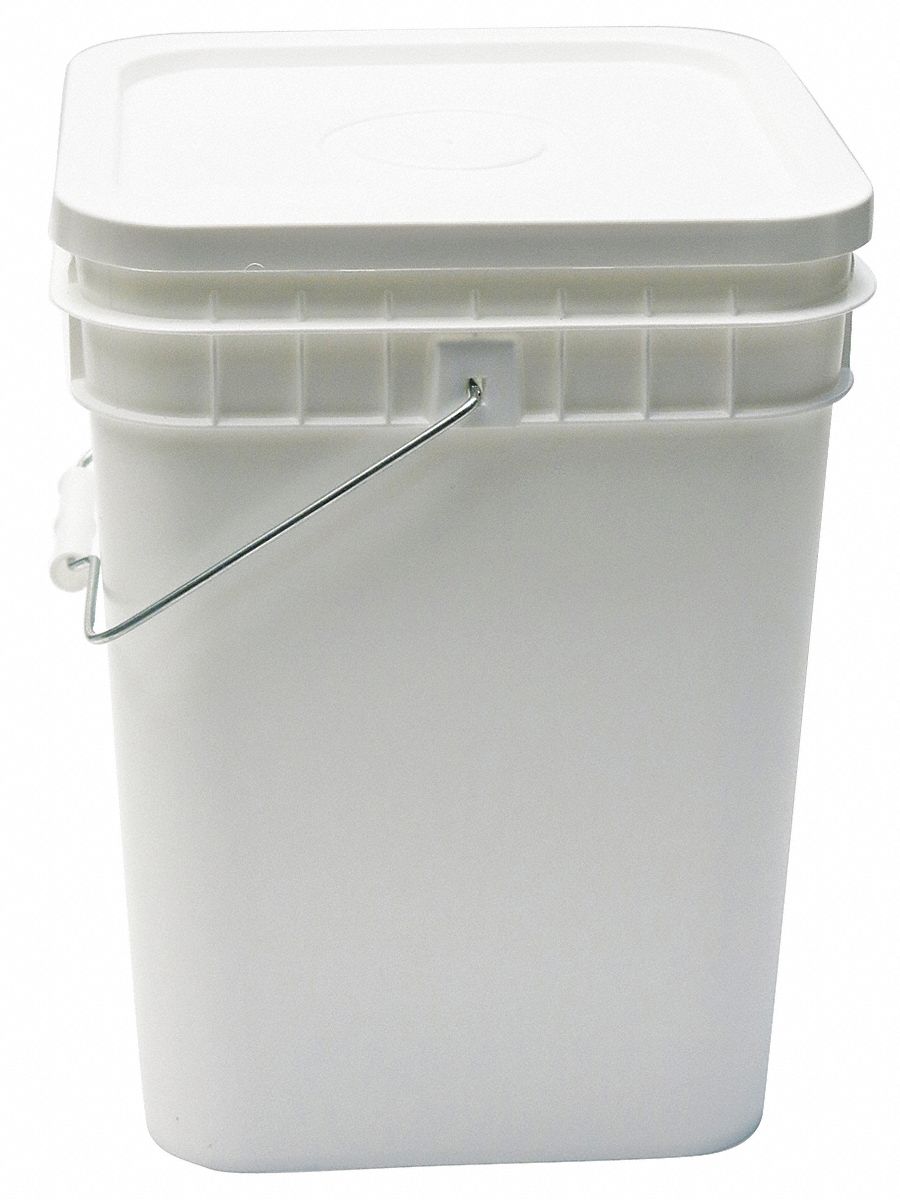 black square bucket with lid
