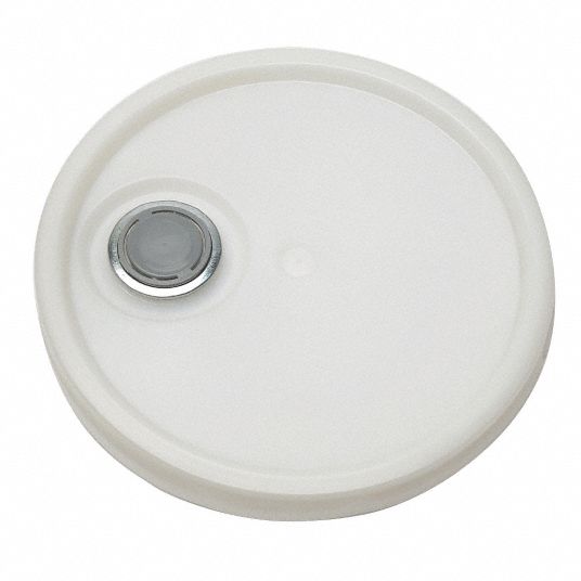 Tear Tab Round Plastic Lids w/ Rieke Spout & Gasket, 4.25, 5, & 5.25 Gal  Bucket