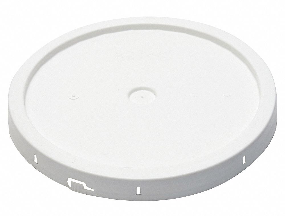 GRAINGER APPROVED Pail Lid, White, Tear tab, 1-3/16 in. H - 49EN43 ...