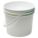 PAIL,1.0 GAL.,PLASTIC HANDLE,WHITE