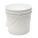 PAIL,2.0 GAL.,PLASTIC HANDLE,WHITE