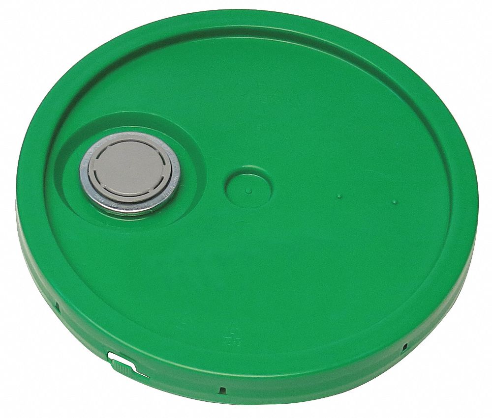 LID,GREEN,SPOUT W/TEAR TAB,1-3/16 IN. H