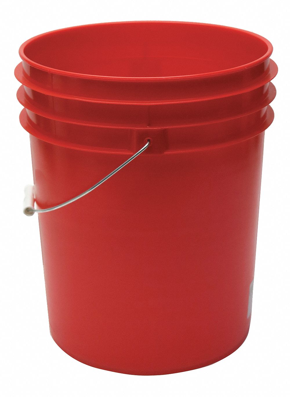 5 Gallon Plastic Bucket, Open Head, 100 Mil - White