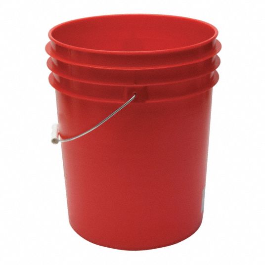 Round plastic deals pails