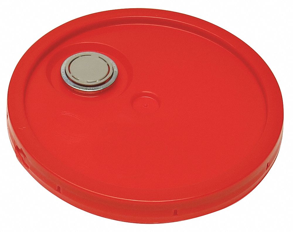 LID,RED,SPOUT W/TEAR TAB,1-3/16 IN. H