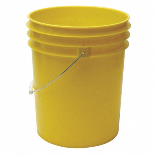 5 Gallon Pail, Plastic Tight Head Container