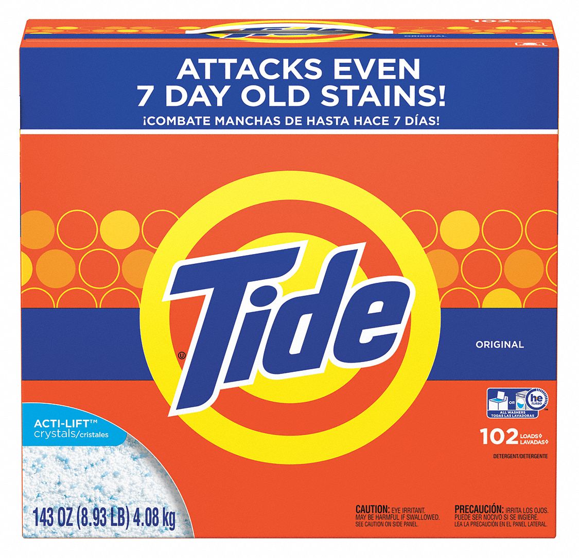 Laundry Detergent: High Efficiency (HE), Box, 8.9 lb, Powder, Original, 2 PK