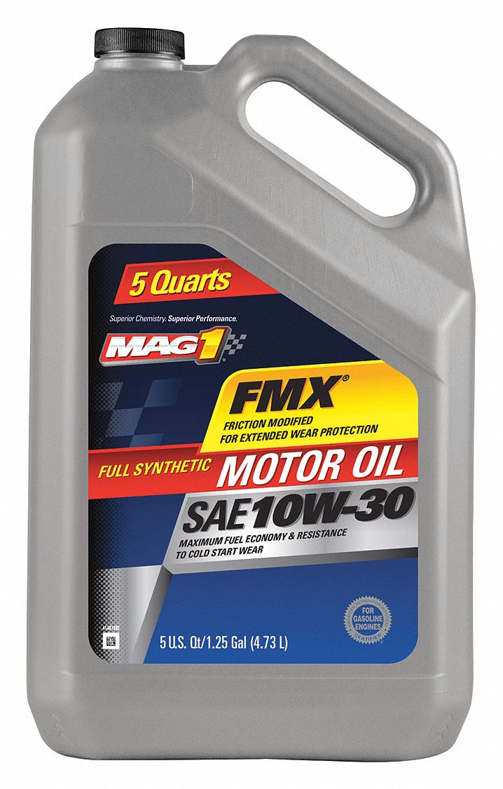 Engine Oil: Synthetic, Biodegradable, 5 qt Size, Bottle, 10W-30, FMX