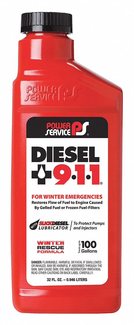 Gelled Diesel Fuel Additive: Fuel Additives and Stabilizers, 32 oz Size