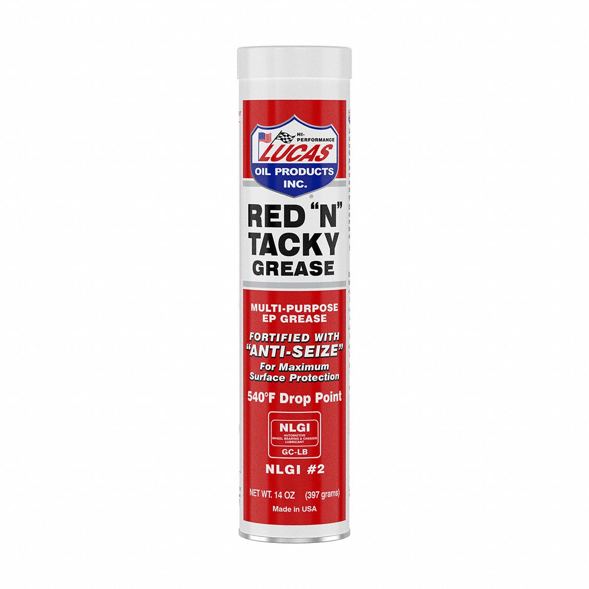 Grease, 14 oz, Tube, Bright Red