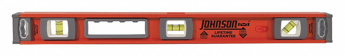 Aluminum Level 24 in L 3 Vials