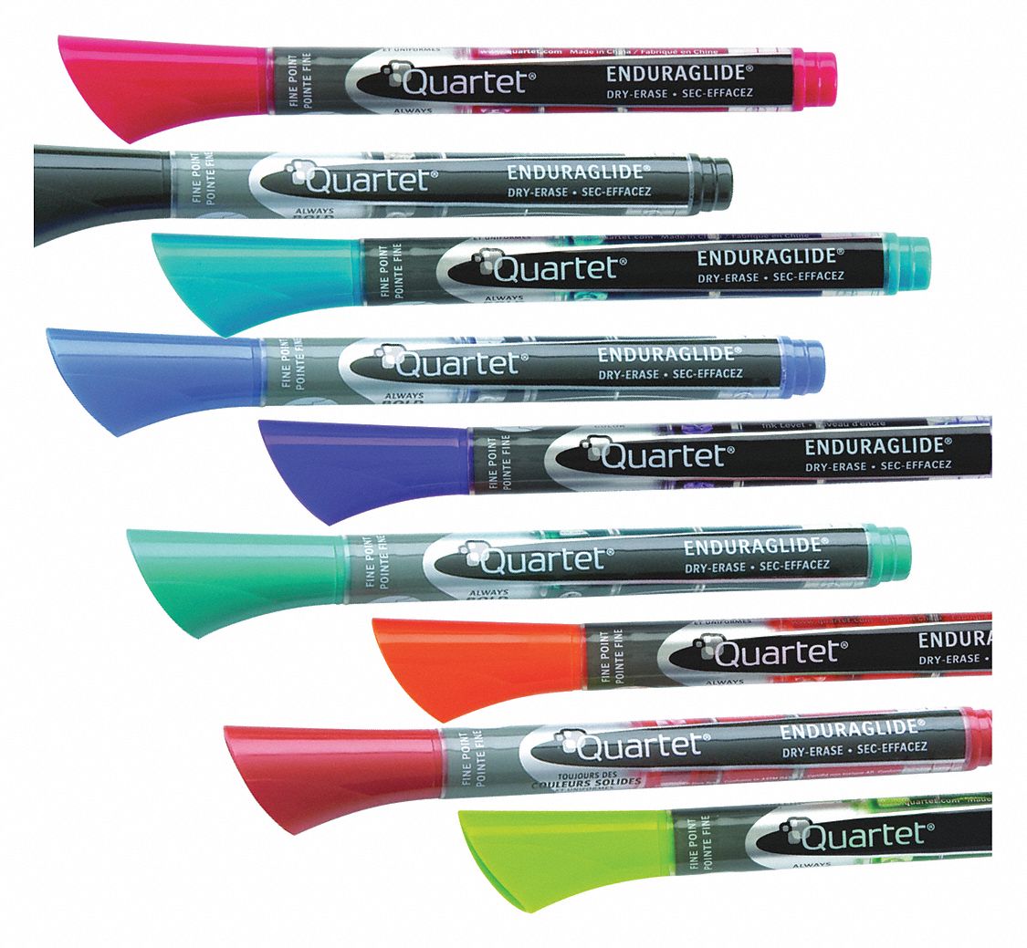 QUARTET Dry Erase Markers, Fine, Marker Cap Capped, Barrel Type