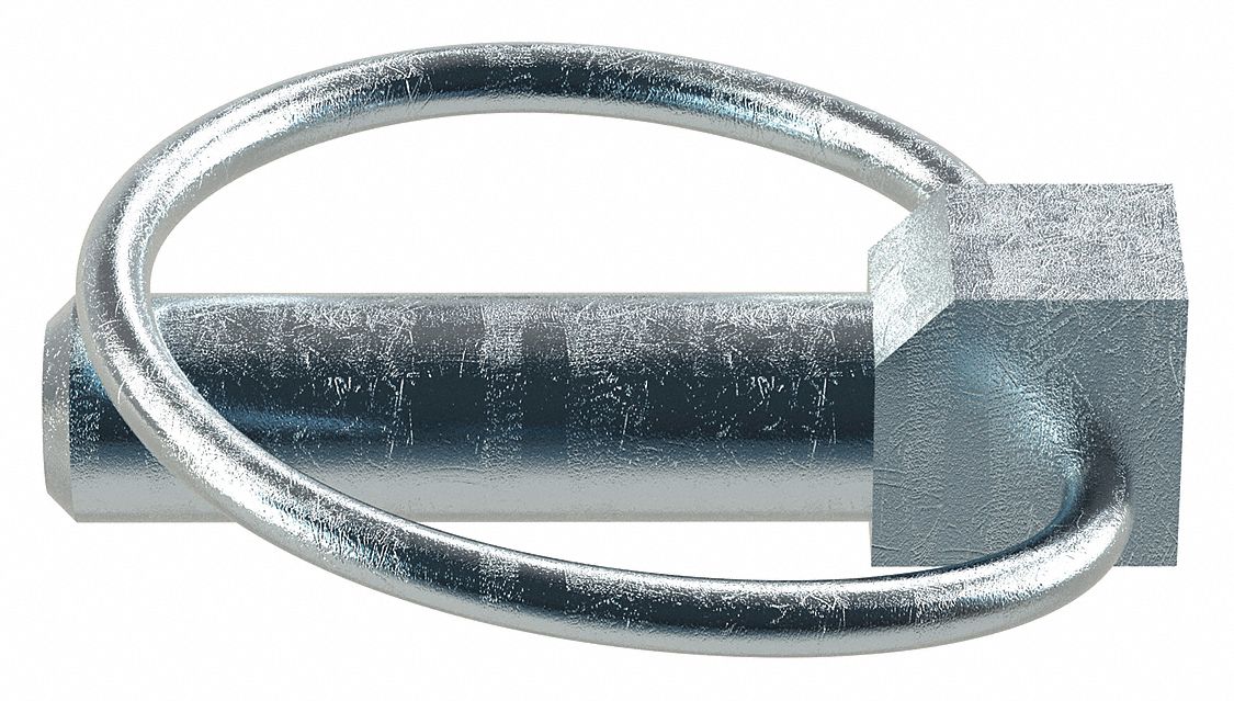 Lynch Pin, 7/16in dia, 1 11/32in L, PK10: Inch, 1 11/32 in Usable Lg, 7/16 in Shank Dia, Without Chain