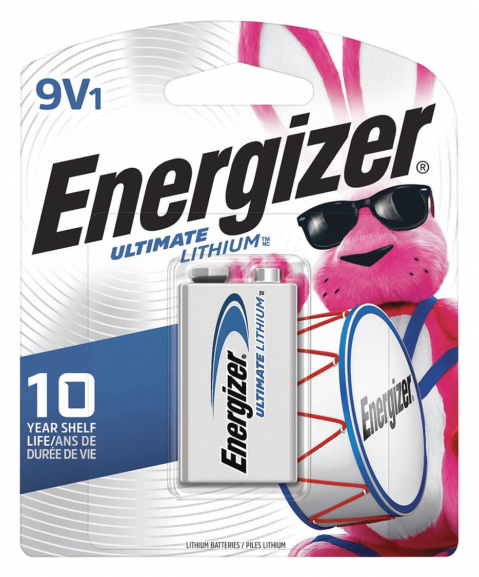 BATTERY, 9V, HIGH PERFORMANCE, LITHIUM, 9V DC, ULTIMATE LITHIUM