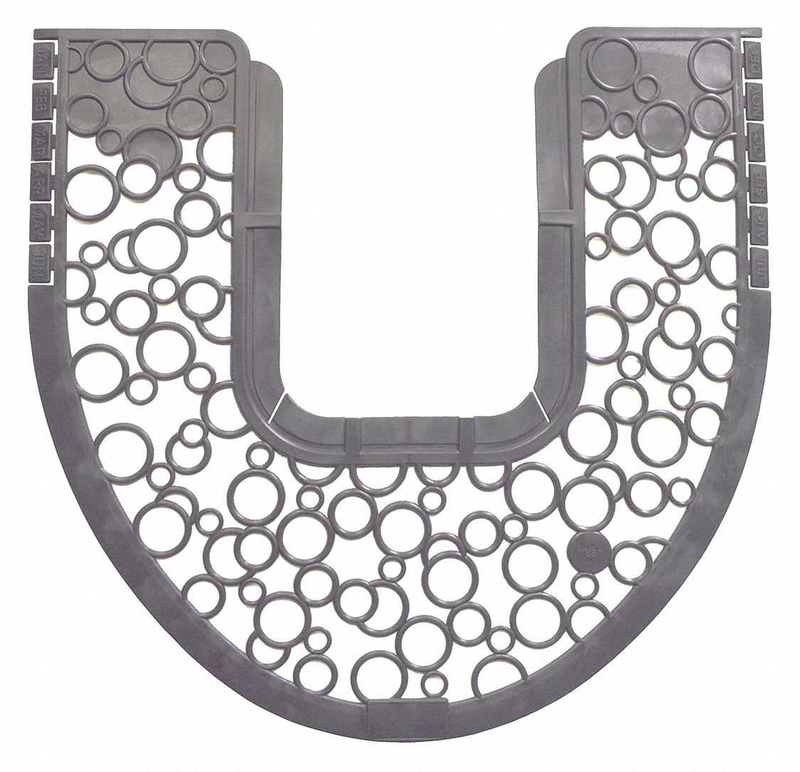 Toilet Mat Gray Unscented 20 3/8 in PK6