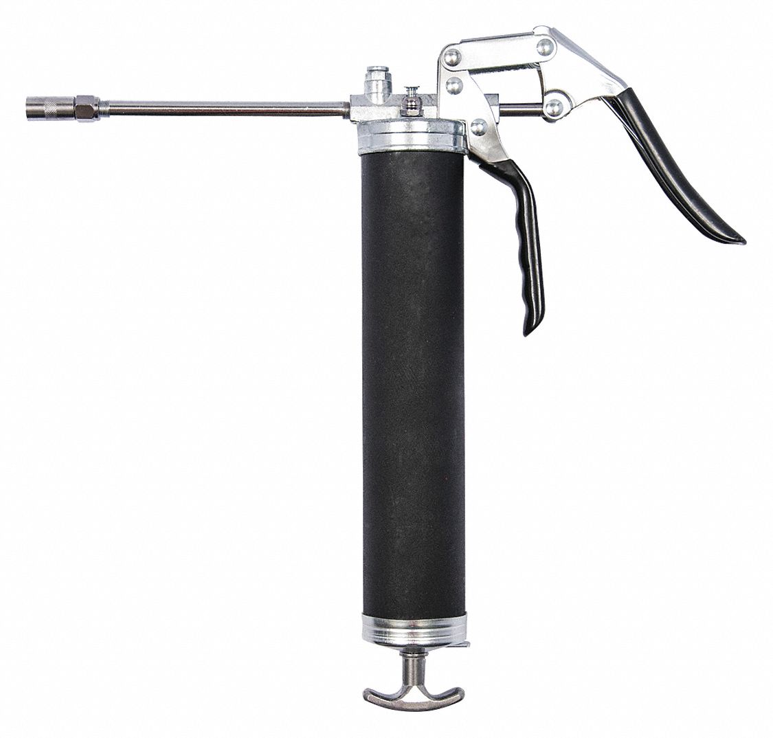 Lever Grease Gun, 6000 psi, 40.0 Strokes per Oz., Cartridge, Bulk