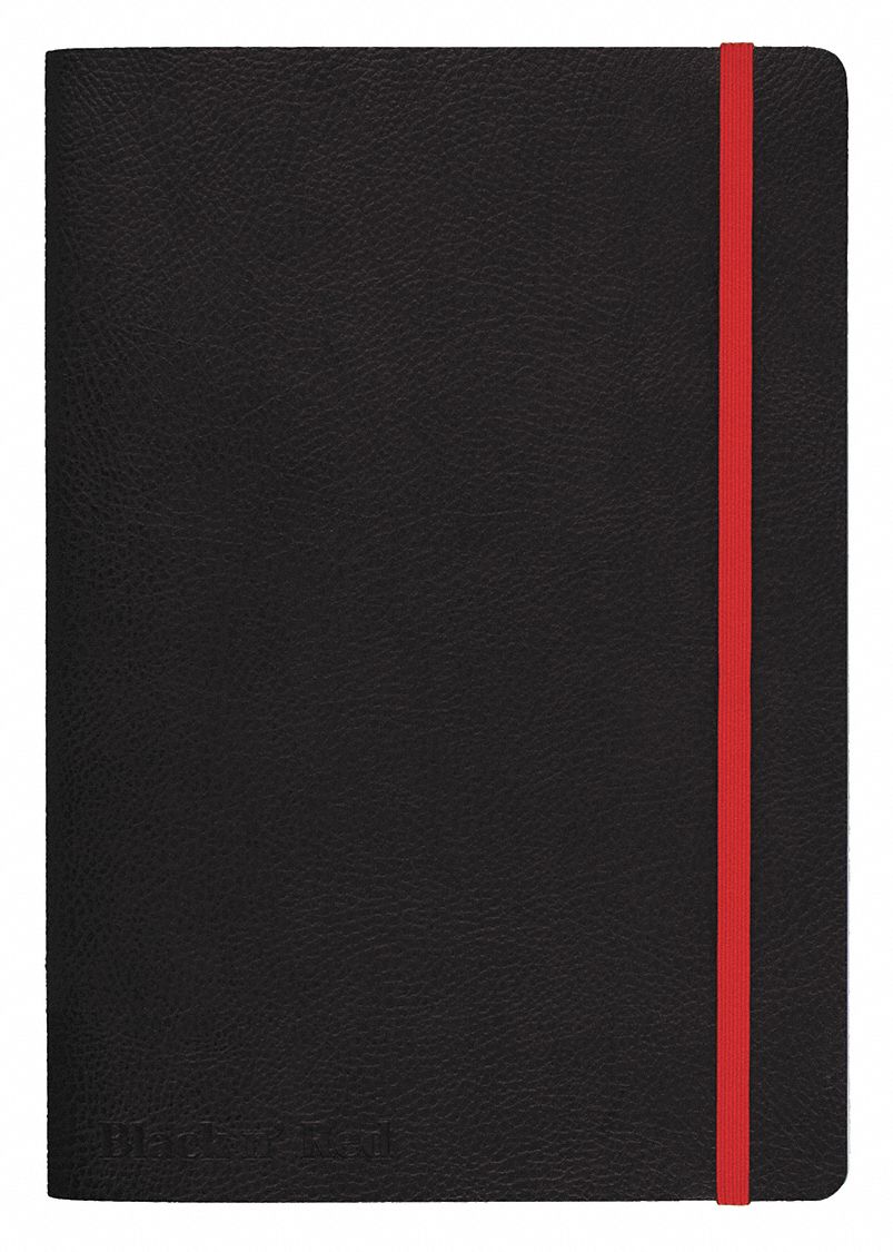 Notebook: 8-1/4 in x 5-3/4 in Sheet Size, Legal, White, 71 Sheets, 0% Recycled Content