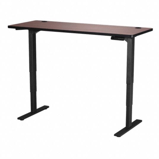 Adj. Table,24 in.D,60 in.W,Cherry Top - Grainger