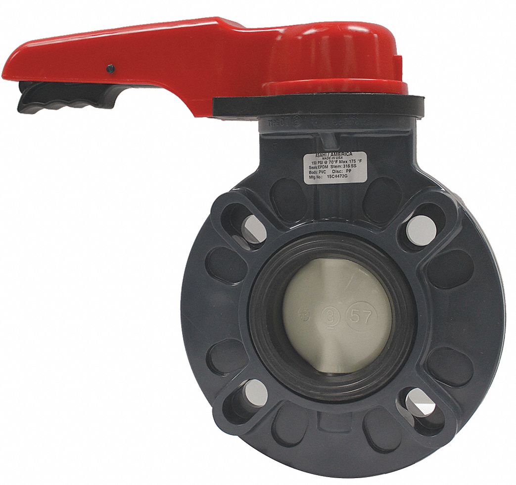 4 butterfly valve pvc