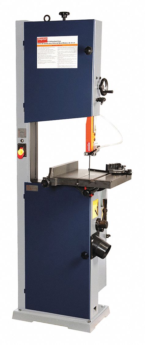 Band Saw: Vertical, Manual, 10 in x 15 in, 1 Phase, 120/240V AC