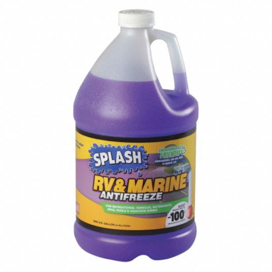 SPLASH RV/Marine Antifreeze, 1 gal, Plastic Bottle, Dilution Ratio