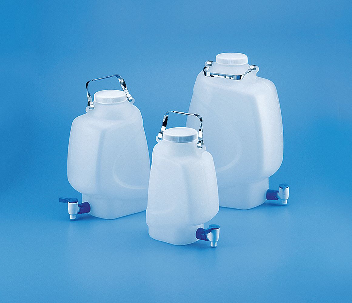 LAB SAFETY SUPPLY, Rectangular, Integral Shoulder Carboy/Jerrican/Jug