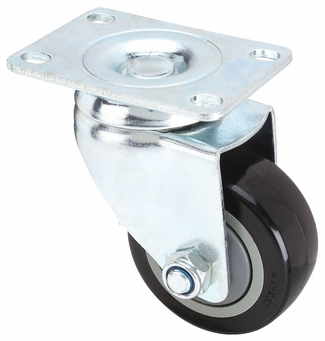 Caster, Flat Top, 3" x 1-1/4"