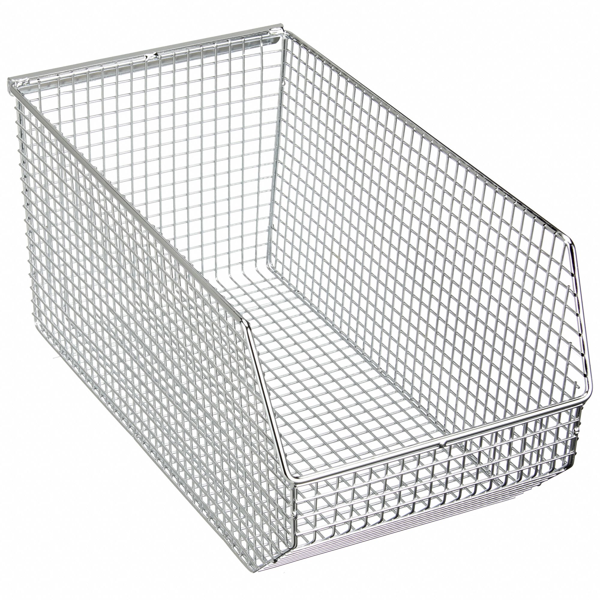 HANG AND STACK BIN, 8 IN X 14½ IN X 7 IN, SILVER, 300 LB LOAD CAPACITY