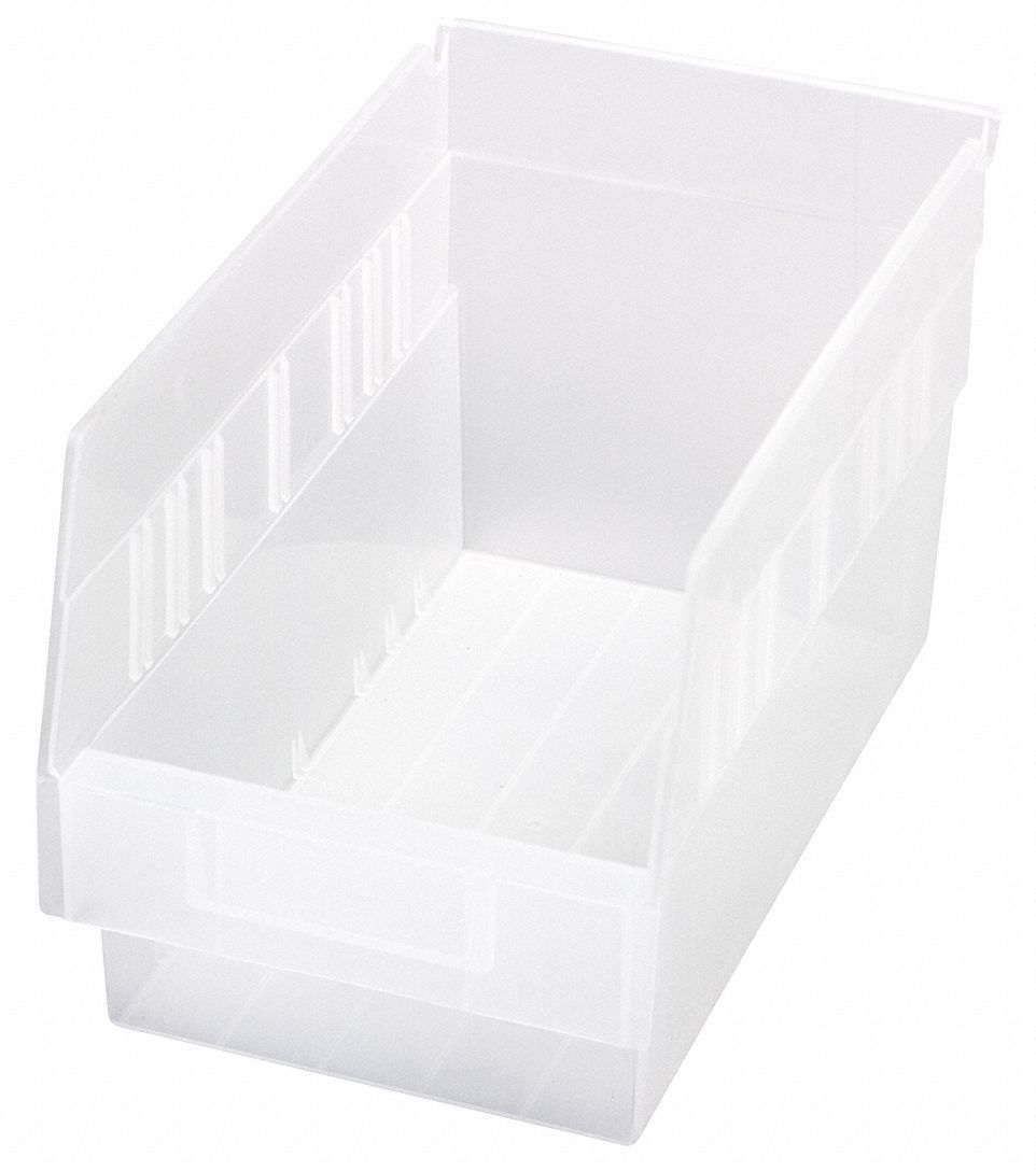 Shelf Bin Color Clear Includes Dividers No Includes Label Holder Yes ...